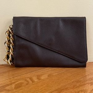 Saks Fifth Avenue Leather Clutch